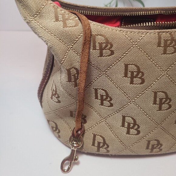 Dooney & Bourke Small Logo Purse w/ Leather Trim - Picture 9 of 16